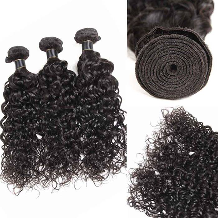 Virgin Water Wave Hair 3 Bundles With Closure High Quality 100_ Unprocessed Human Hair Bundles With Closure_3_700x
