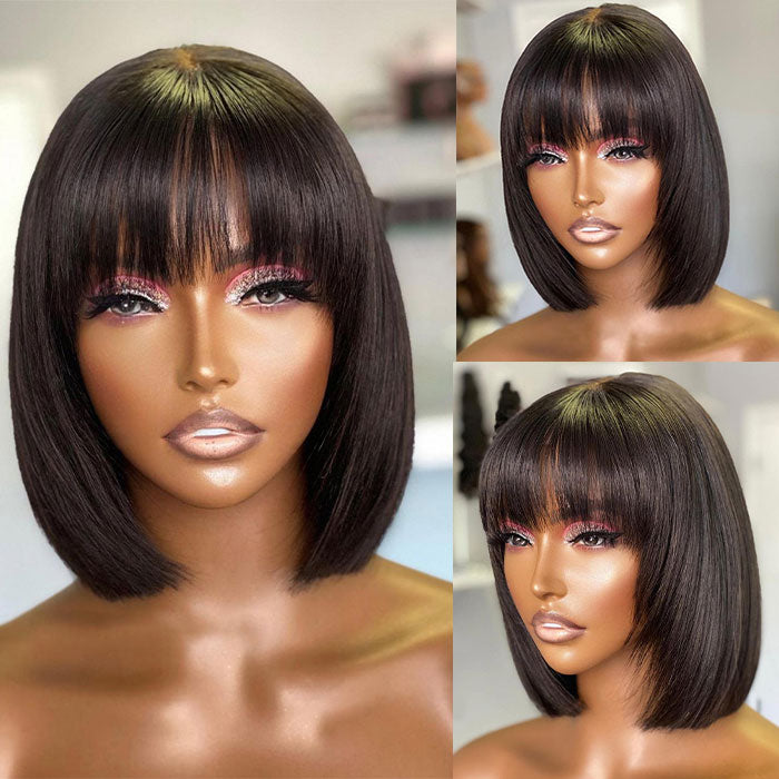 Wear And Go Straight Bob With Bangs 100_ Glueless Lace Wig_3_700x